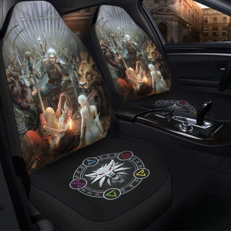 Witcher Is Comming Car Seat Covers - DESIGN-TREND