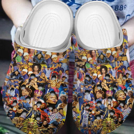 Hip Hop Legends Crocs Crocband Clog Comfortable Water Shoes - AOP Clog ...