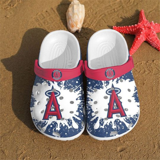 Water Pattern Crocs Los Angeles Angle Splatter Pattern Crocs Classic Clogs Shoes - AOP Clo ...