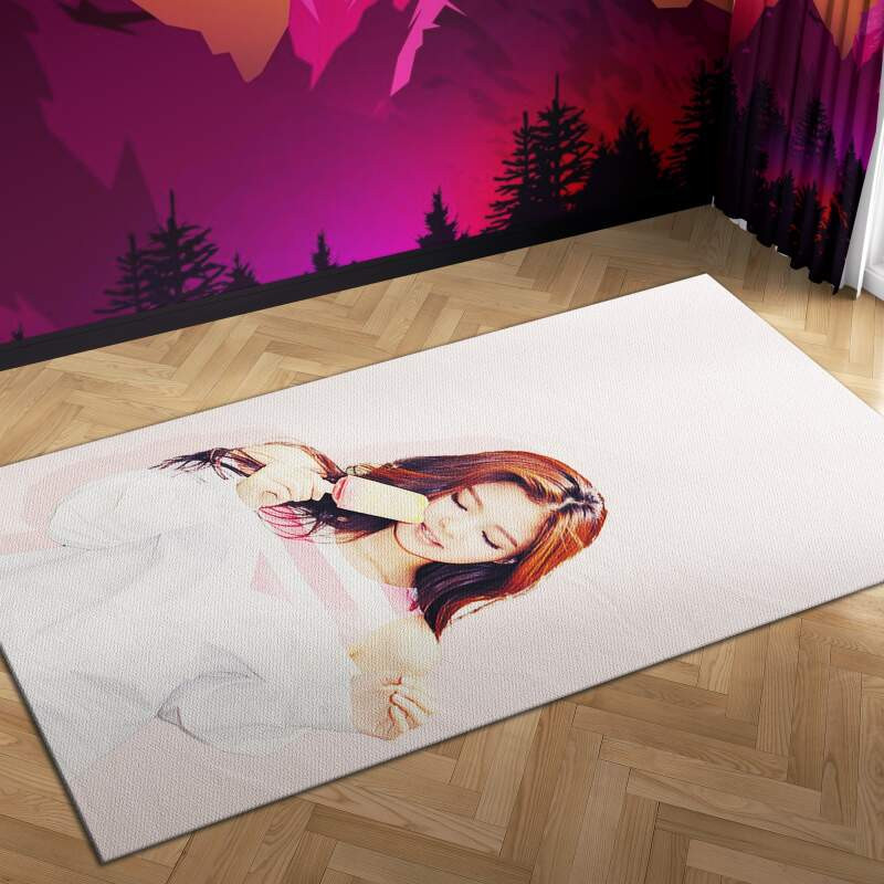Baby Lisa Rug Blackpink Lisa Icecream Carpet Mock Area Rug - DESIGN-TREND