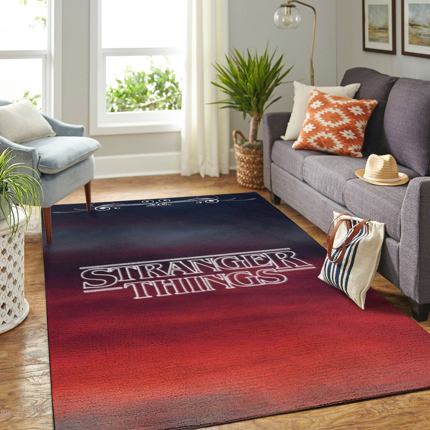 Stranger Things Rug Ideas The Stranger Things- Netflix Teen Movie Living Room Area Rug - DESIGN-TREND