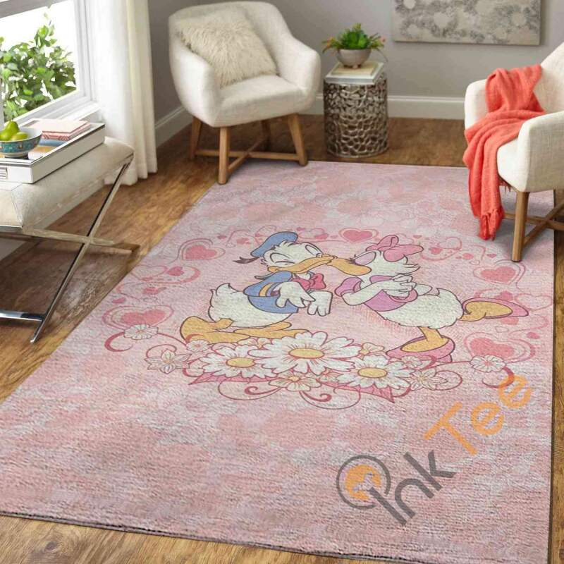 Pink Duck Rug Donald Duck Area Rug - DESIGN-TREND