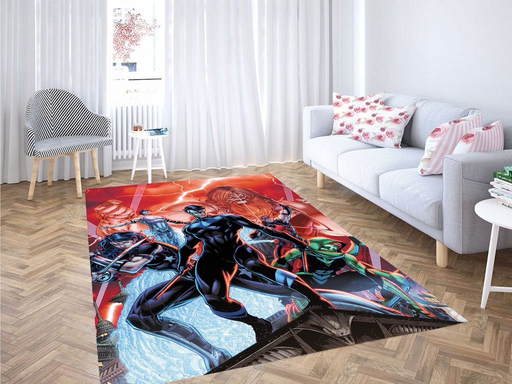 Dc Rug Dc Heroes Comic Character Living Room Modern Carpet Rug - DESIGN-TREND