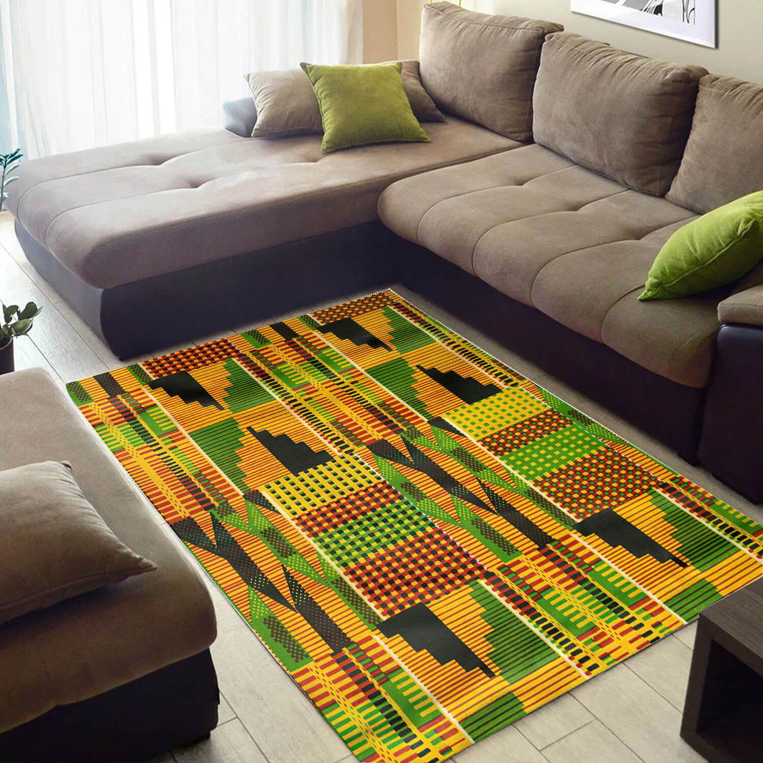 Inspired African American Beautiful Art Afrocentric Pattern Carpet Liv ...