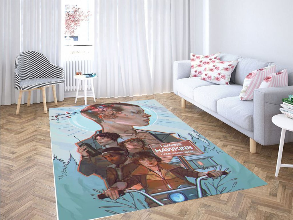 Stranger Things Leaving Hawkins Living Room Modern Carpet Rug - DESIGN ...