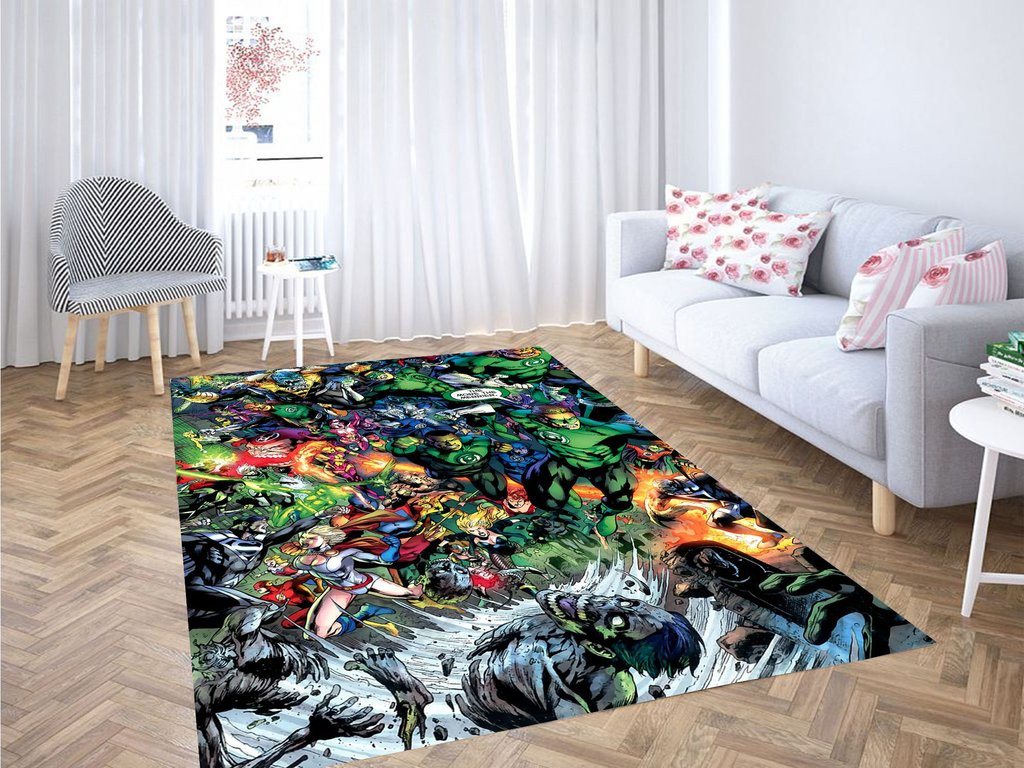 Dc Rug War Superhero Dc Comics Living Room Modern Carpet Rug - DESIGN-TREND
