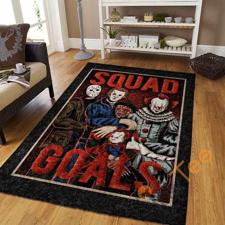 Squad Goals Horror Characters Halloween Area Rug - DESIGN-TREND