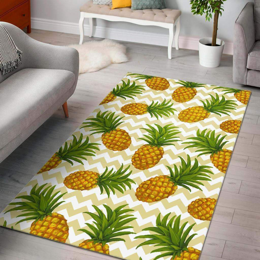 Pineaaple Insoired Rug Beige Zig Zag Pineapple Limited Edition Rug - DESIGN-TREND