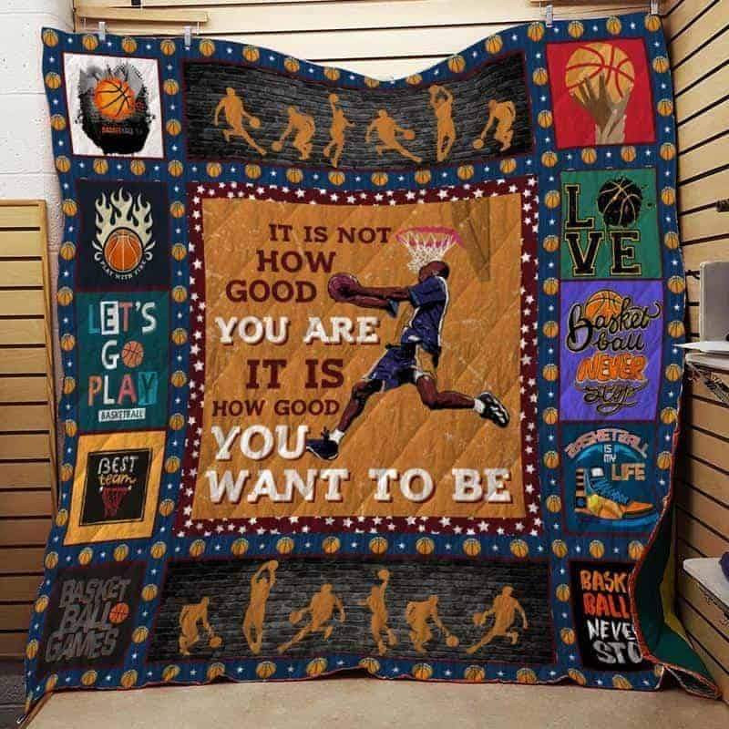 Basketball Quilt Blanket Throw Blanket - DESIGN-TREND