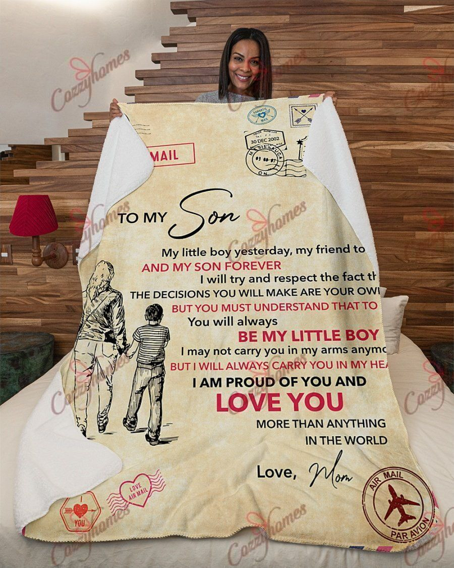 Yesterday Friend My Little Boy Yesterday Friend Today Fleece Blanket - DESIGN-TREND