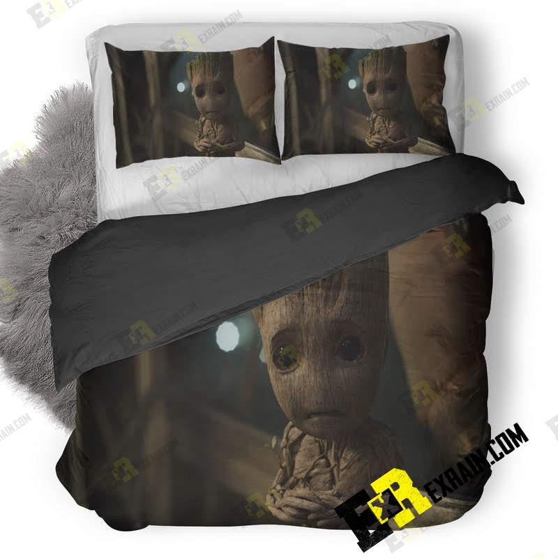 Groot Beding Over Baby Groot In Guardians Of The Galaxy Vol 3D Customized Duvet Cover Be ...