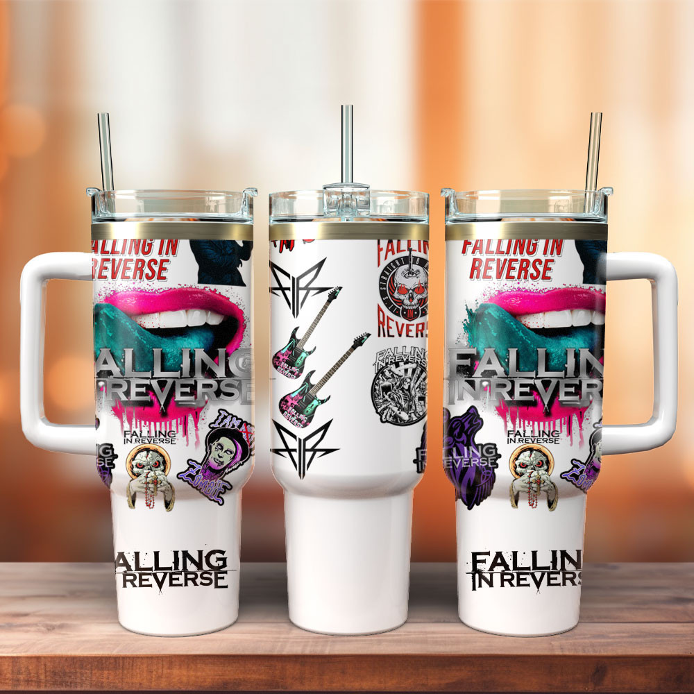 Marquee Reverse ?Falling In Reverse Music Band Custom Stanley Stainless Steel - Curved ...