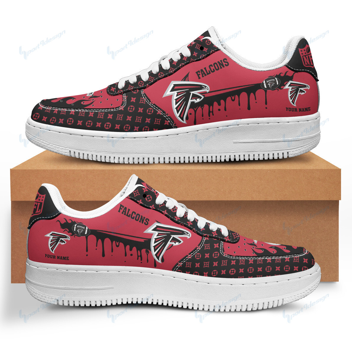 Air Force 1 Shoes Atlanta Falcons Af1 Shoes Bg45 - DESIGN-TREND