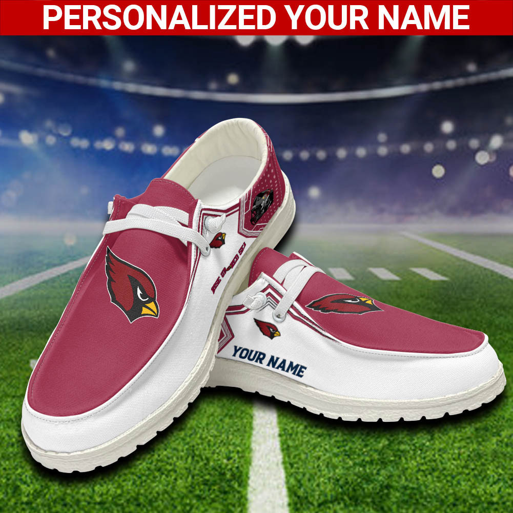 Arizona Cardinals H-D Shoes Hey Dude Shoes Personalized Your Name ...