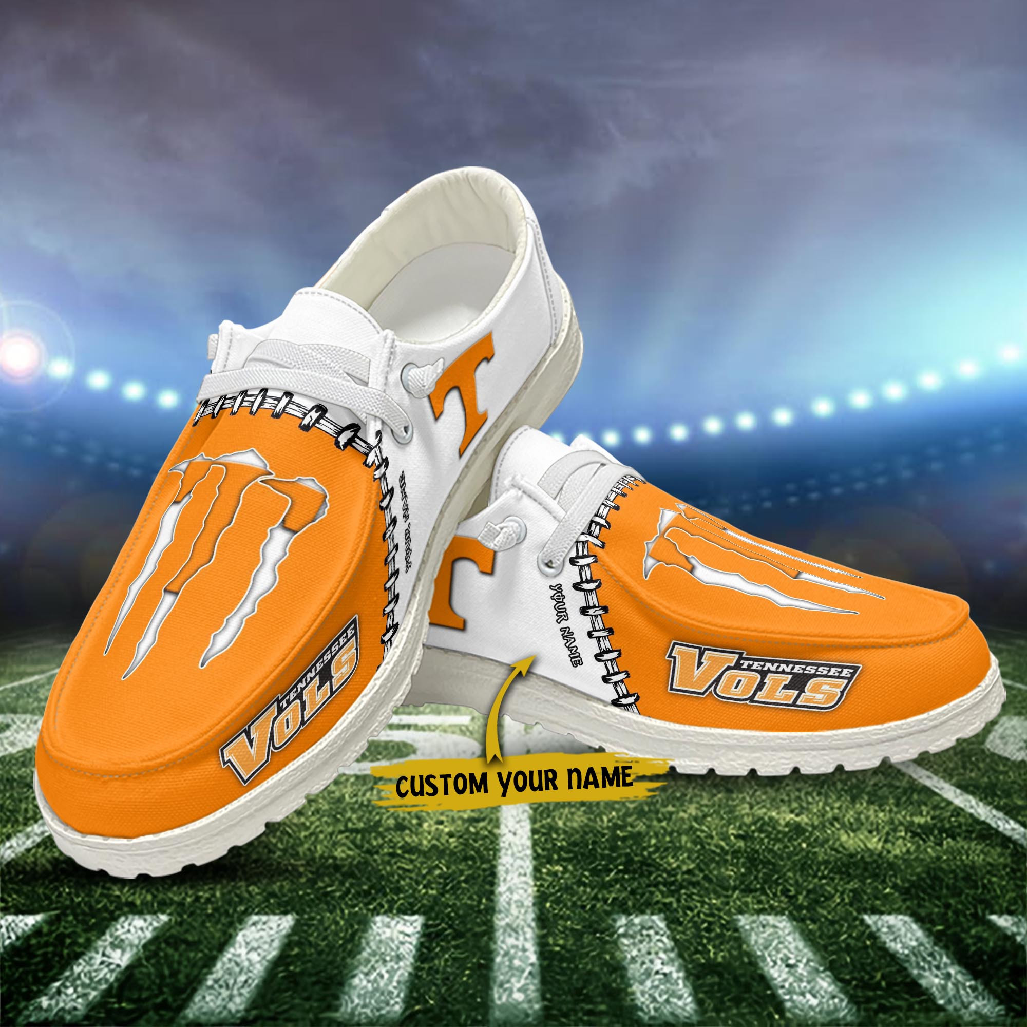 Tennessee Volunteers Hey Dude Shoes Loafer Shoes Custom Your Name ...