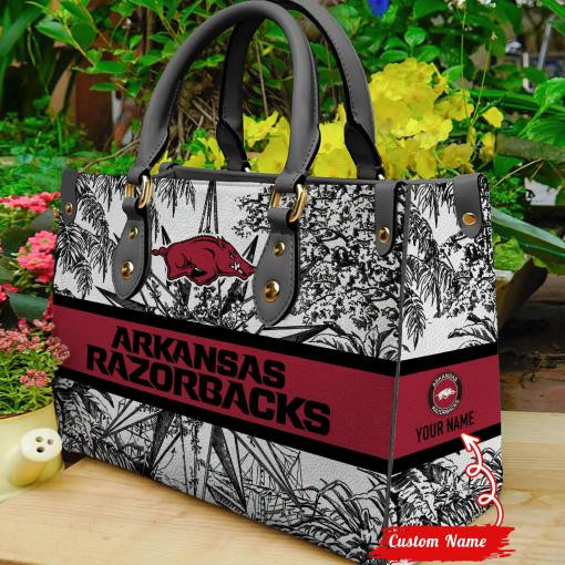 Arkansas Razorbacks Women Leather Hand Bag