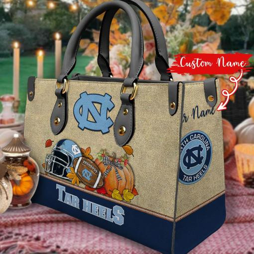 North Carolina Tar Heels Autumn Women Leather Hand Bag