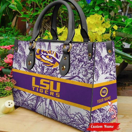LSU Tigers Women Leather Hand Bag