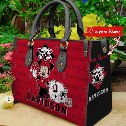 P Davidson Wildcats Minnie Women Leather Hand Bag