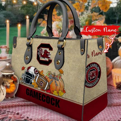 South Carolina Gamecocks Autumn Women Leather Hand Bag