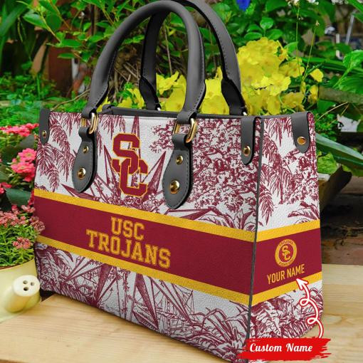 USC Trojans Women Leather Hand Bag