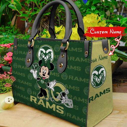 P Colorado State Rams Minnie Women Leather Hand Bag