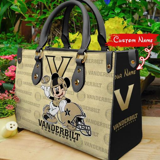 P Vanderbilt Commodores Mickey Women Leather Hand Bag