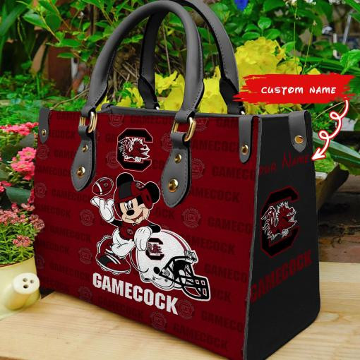 South Carolina Gamecocks Mickey Women Leather Hand Bag