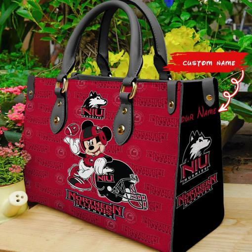 Northern Illinois Huskies Mickey Women Leather Hand Bag