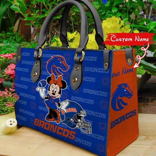 Boise State Broncos Minnie Women Leather Hand Bag