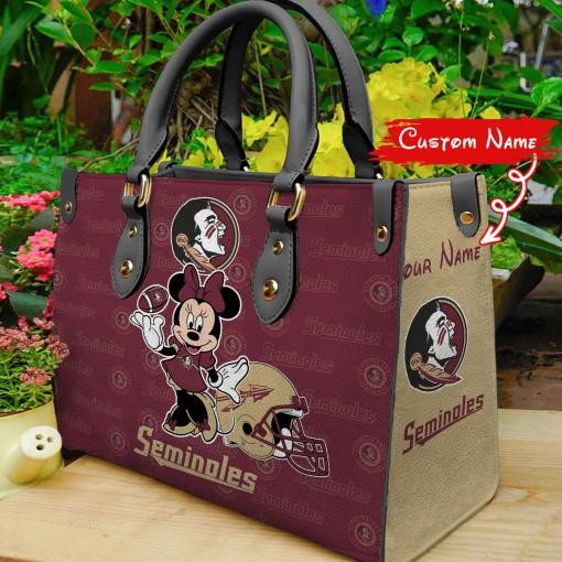 Florida State Seminoles Minnie Women Leather Hand Bag