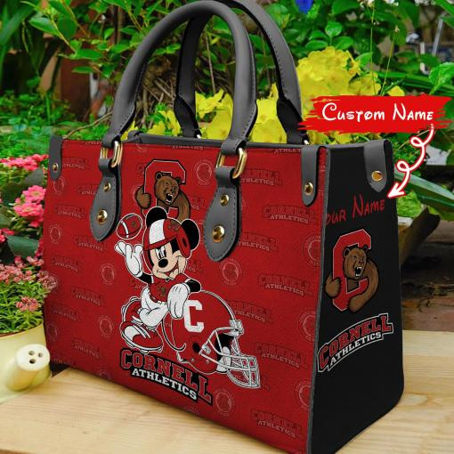 P Cornell Big Red Mickey Women Leather Hand Bag