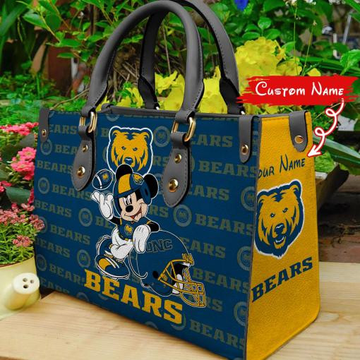 P Northern Colorado Bears Mickey Women Leather Hand Bag