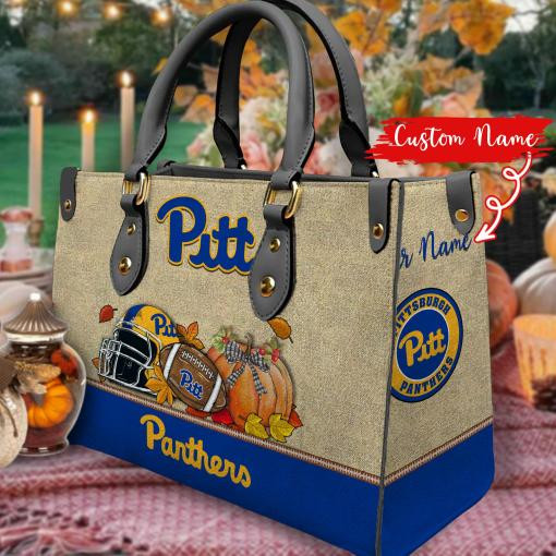 Pittsburgh Panthers Autumn Women Leather Hand Bag