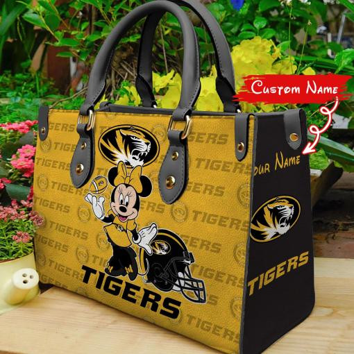 P Missouri Tigers Minnie Women Leather Hand Bag