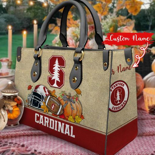 Stanford Cardinal Autumn Women Leather Hand Bag