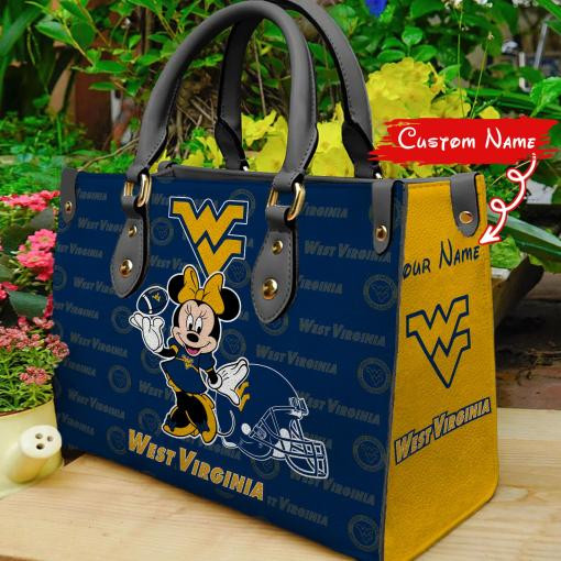 West Virginia Mountaineers Minnie Women Leather Hand Bag