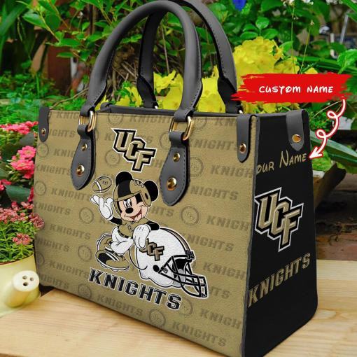 UCF Knights Mickey Women Leather Hand Bag
