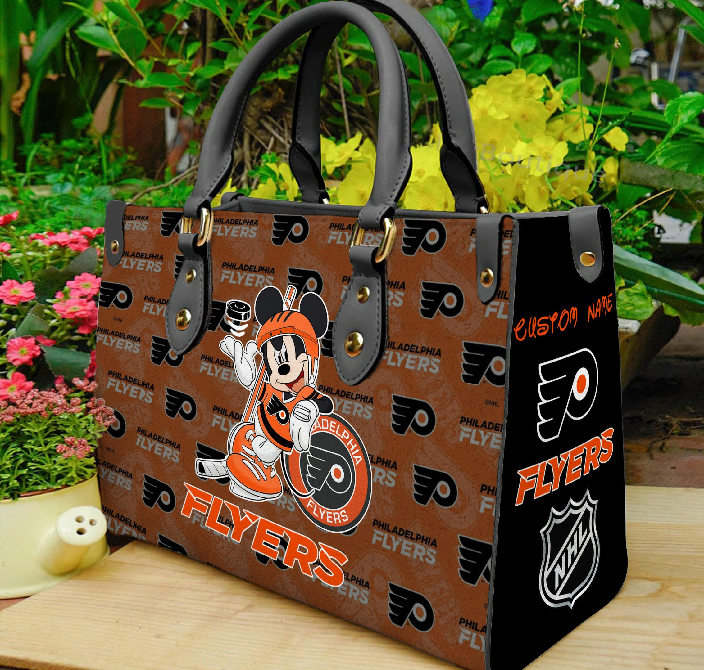 Philadelphia Flyers Mickey Women Leather Hand Bag