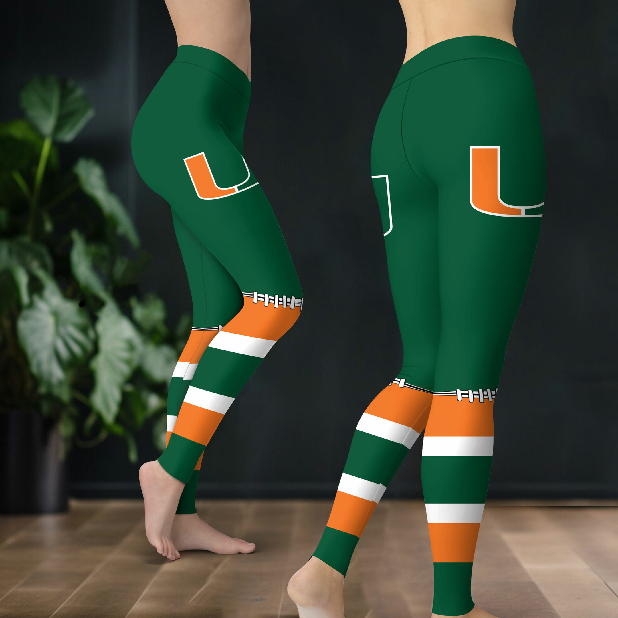 Miami Hurricanes Women Sport Leggings