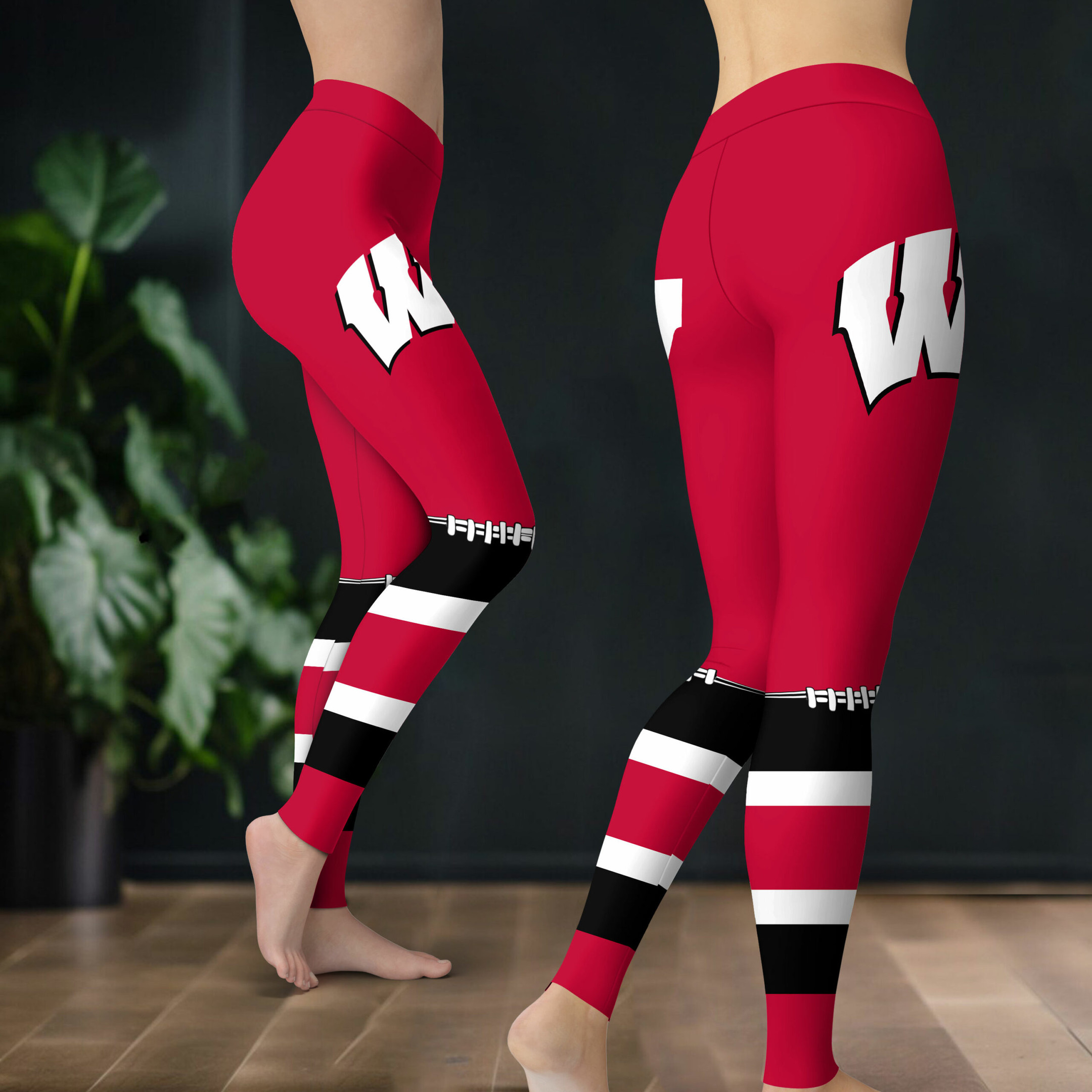 Wisconsin Badgers Women Sport Leggings