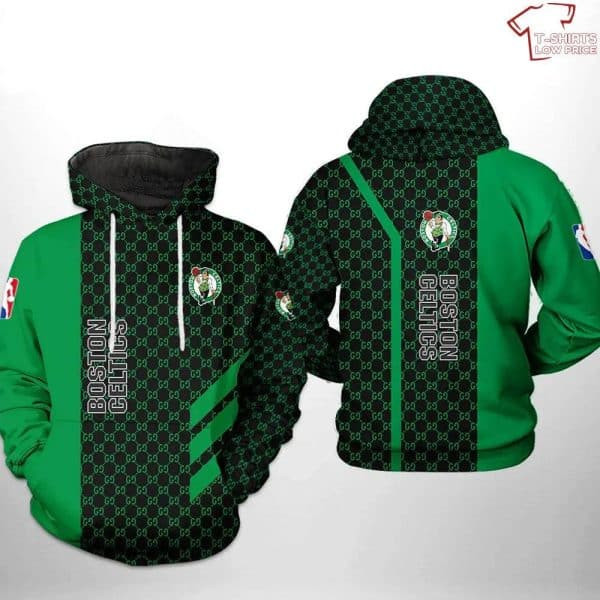 Boston Celtics All Over Printed Hoodie BB666 - DESIGN-TREND