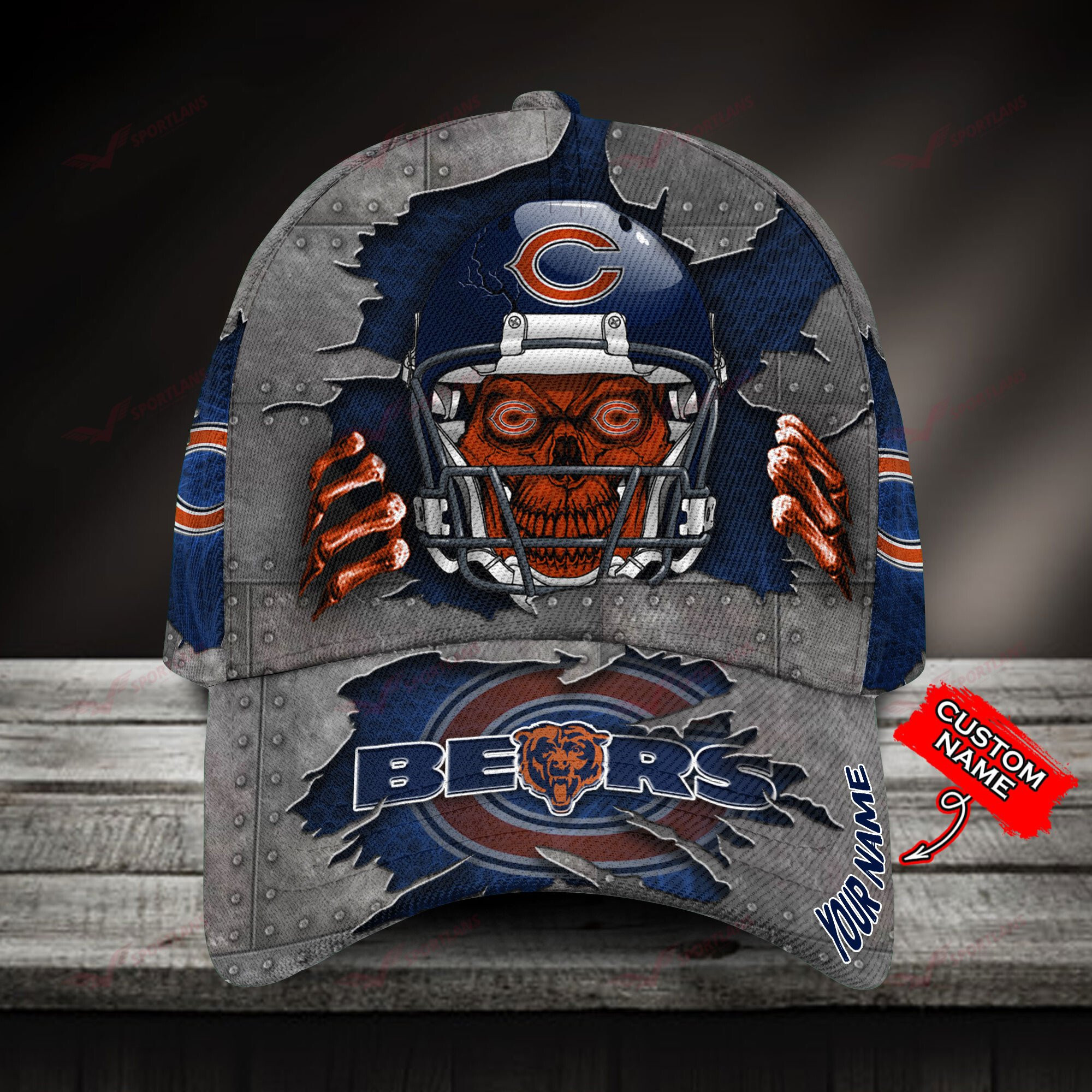 Chicago Bears Personalized Classic Cap BB633 - DESIGN-TREND