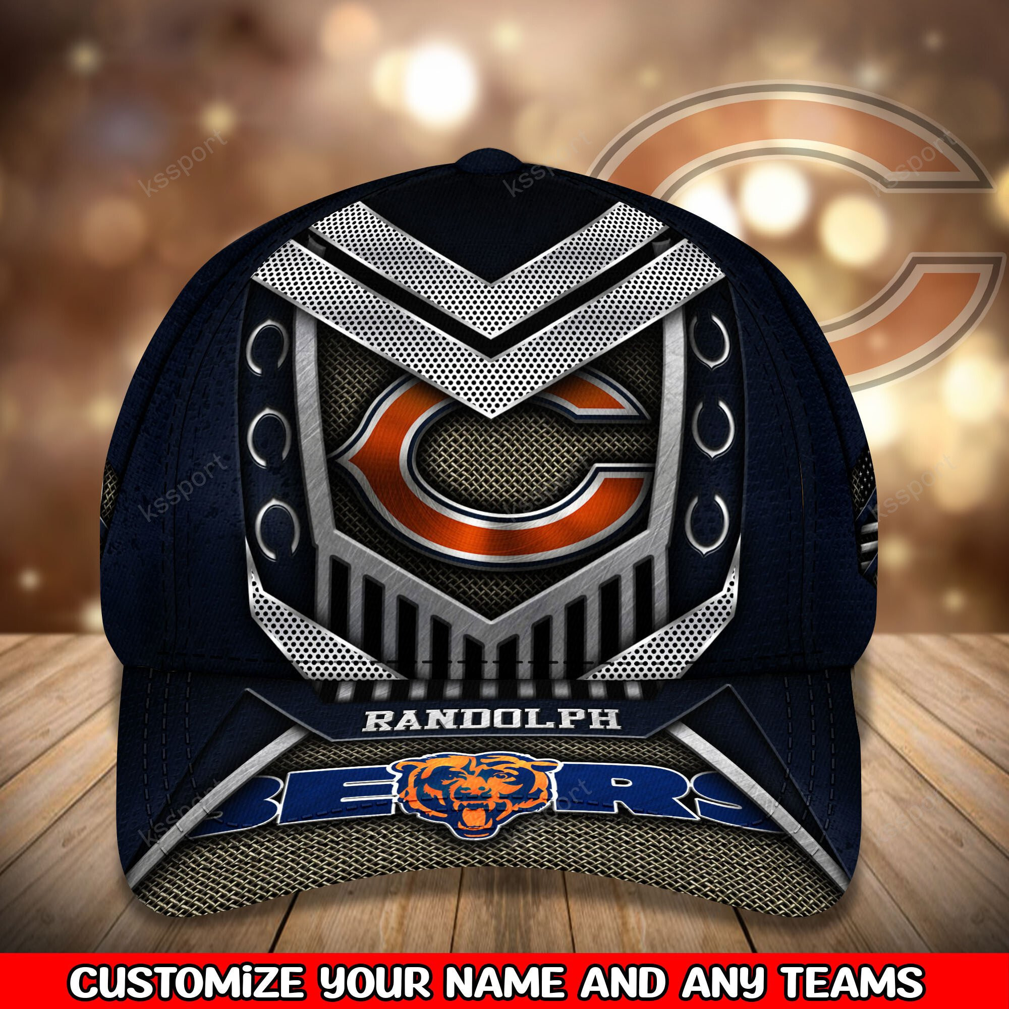 Chicago Bears Personalized Classic Cap BG766 - DESIGN-TREND