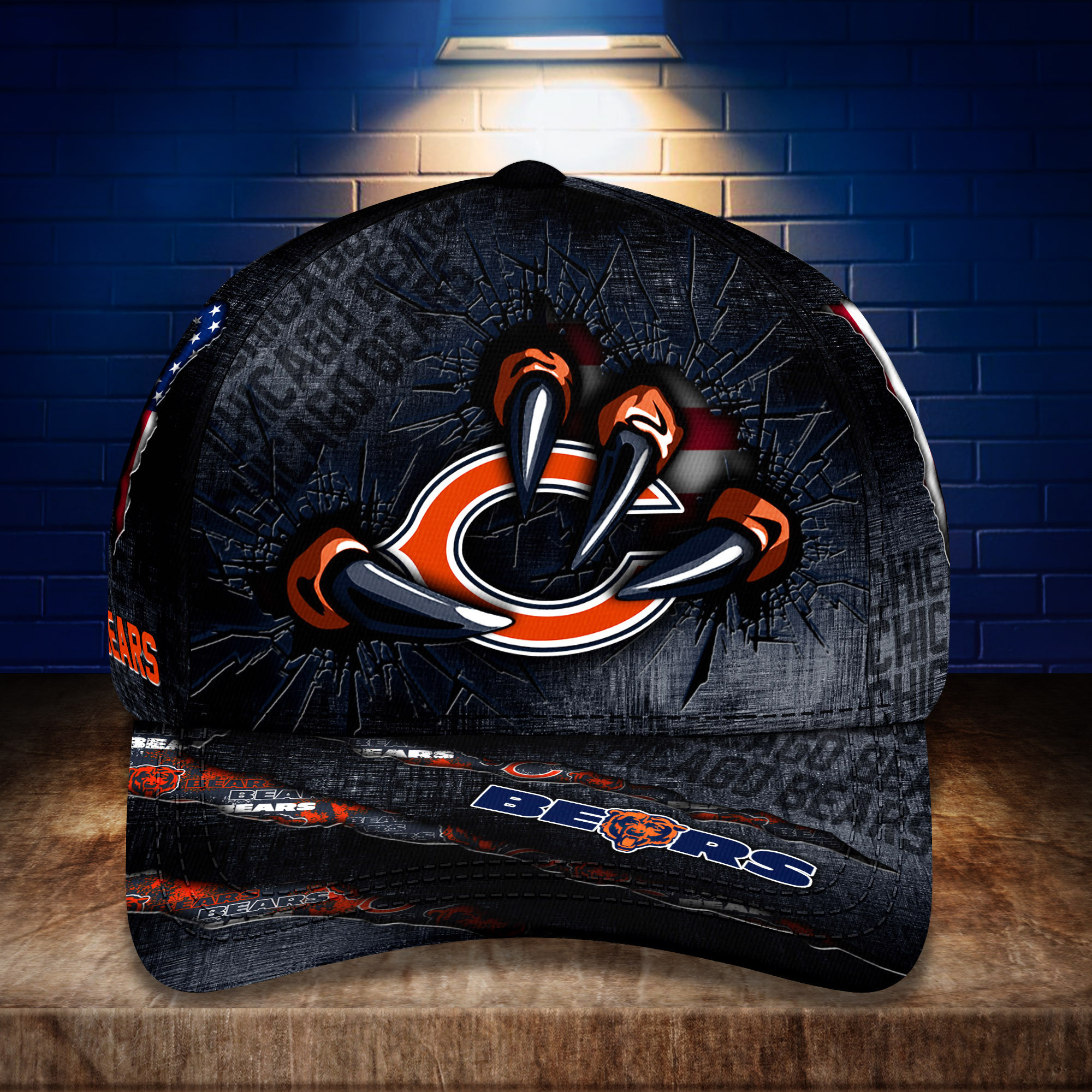 Chicago Bears Personalized Classic Cap BG249 - DESIGN-TREND