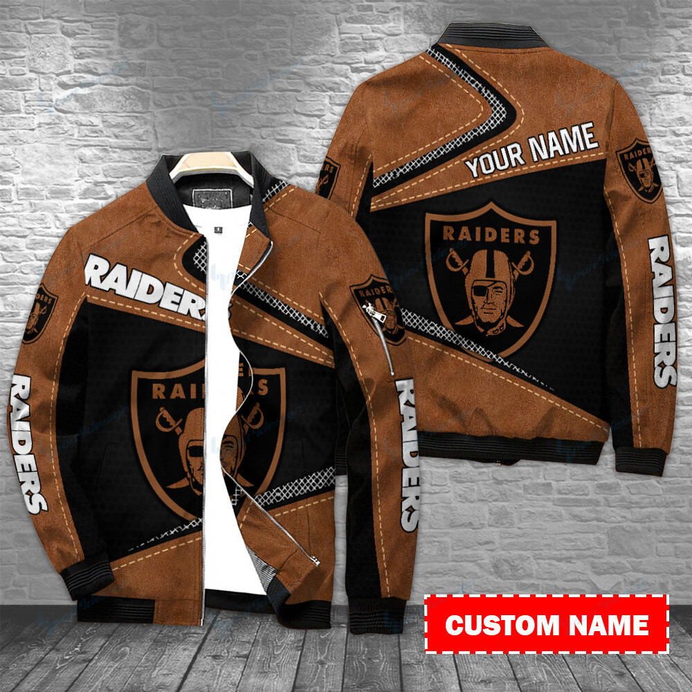 Las Vegas Raiders Personalized Bomber Jacket BG466 - DESIGN-TREND