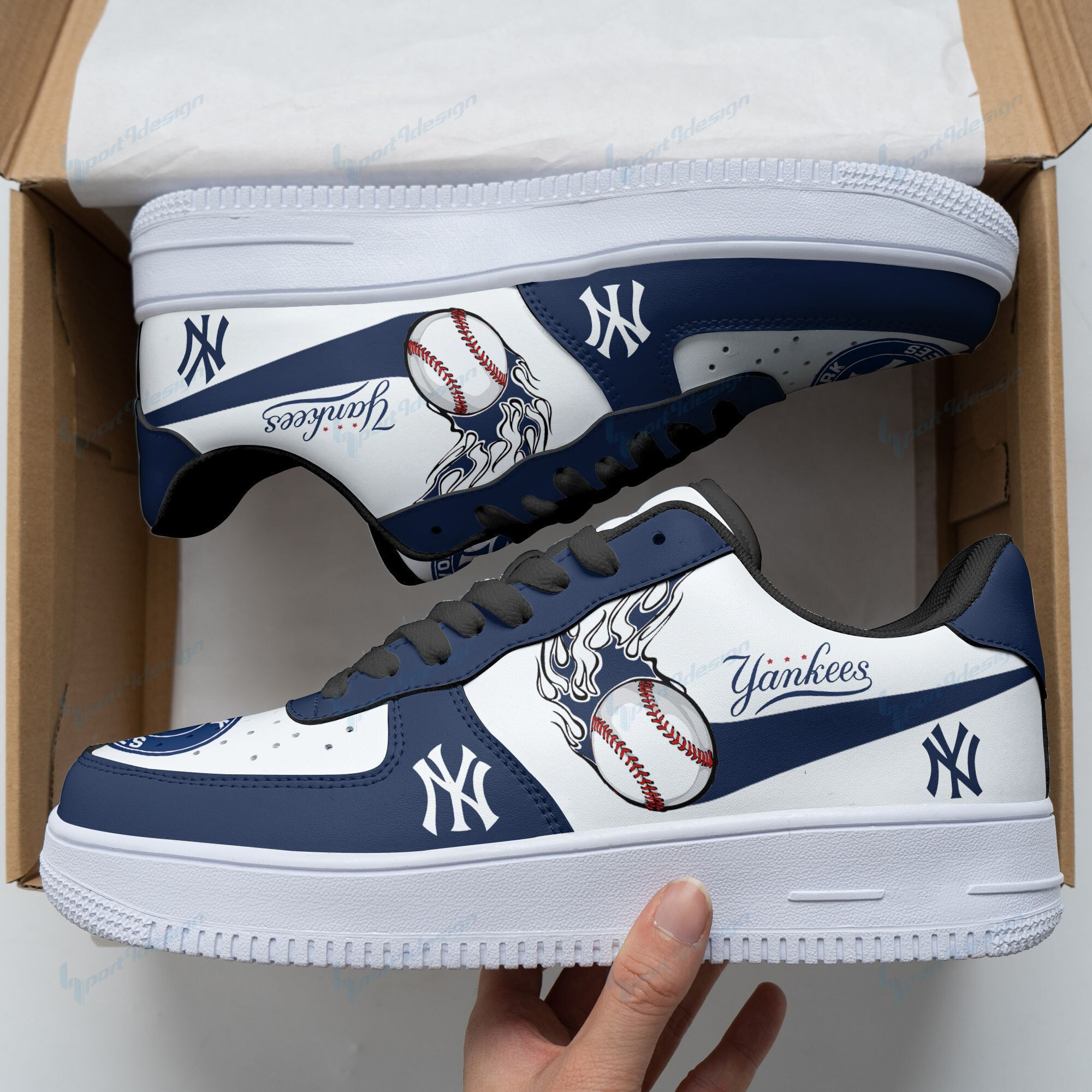 Air Force 1 Shoes New York Yankees Af1 Sneakers 84 - DESIGN-TREND