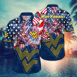 West Virginia Mountaineers NCAA2 Flower Hawaii Shirt And Tshirt For Fans, Summer Football Shirts NA49879