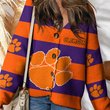 Clemson Tigers | Unisex V-neck Knitted Fleece k77225