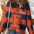 Illinois Fighting Illini | Unisex V-neck Knitted Fleece k77225
